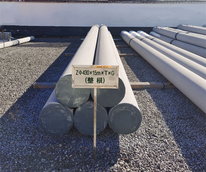 阜平430×15米×T×G终端电线杆